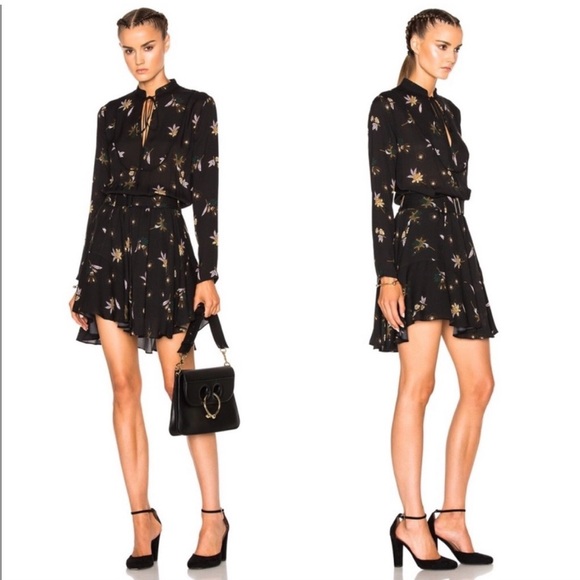 A.L.C. Dresses & Skirts - A.L.C. Campbell Silk Belted Dress Black Size 0